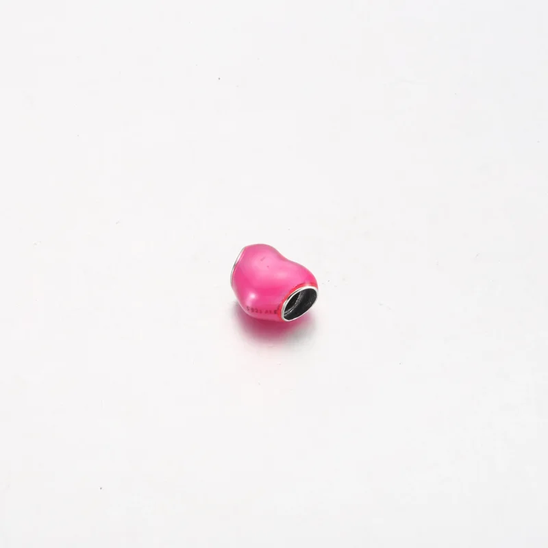 (immagine per) Charm PANDORA a cuore rosa metallizzato - 799291C03 - Visualizza 3