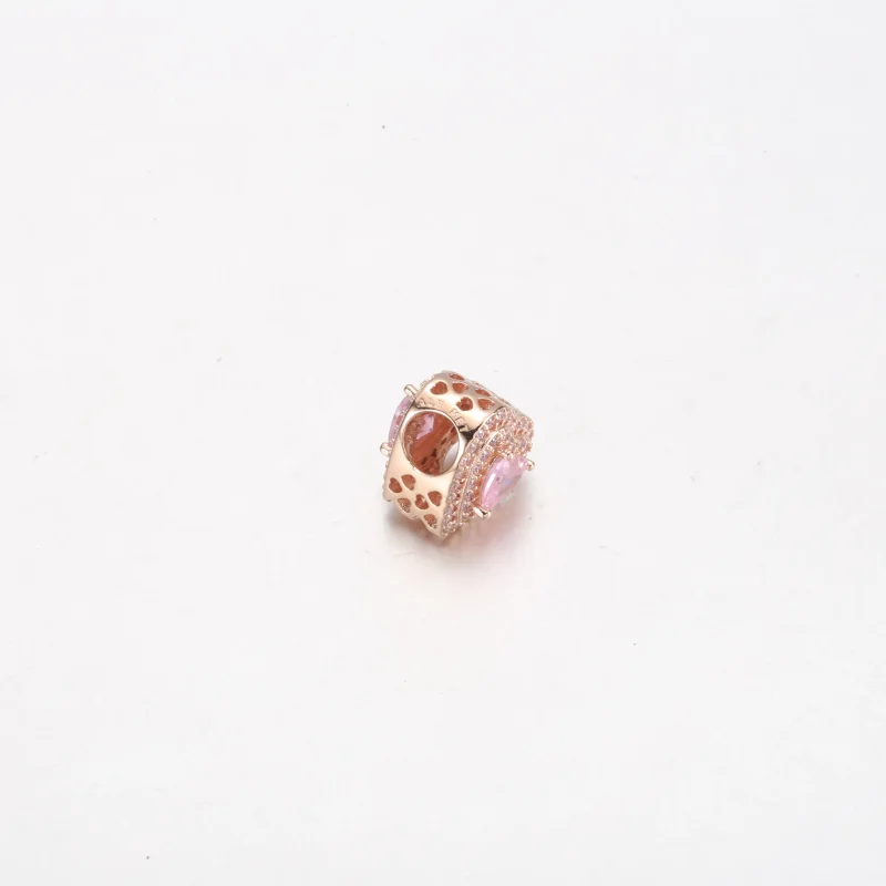 (immagine per) Charm PANDORA a forma di cuore livellato scintillante - 789218C01 - Visualizza 4
