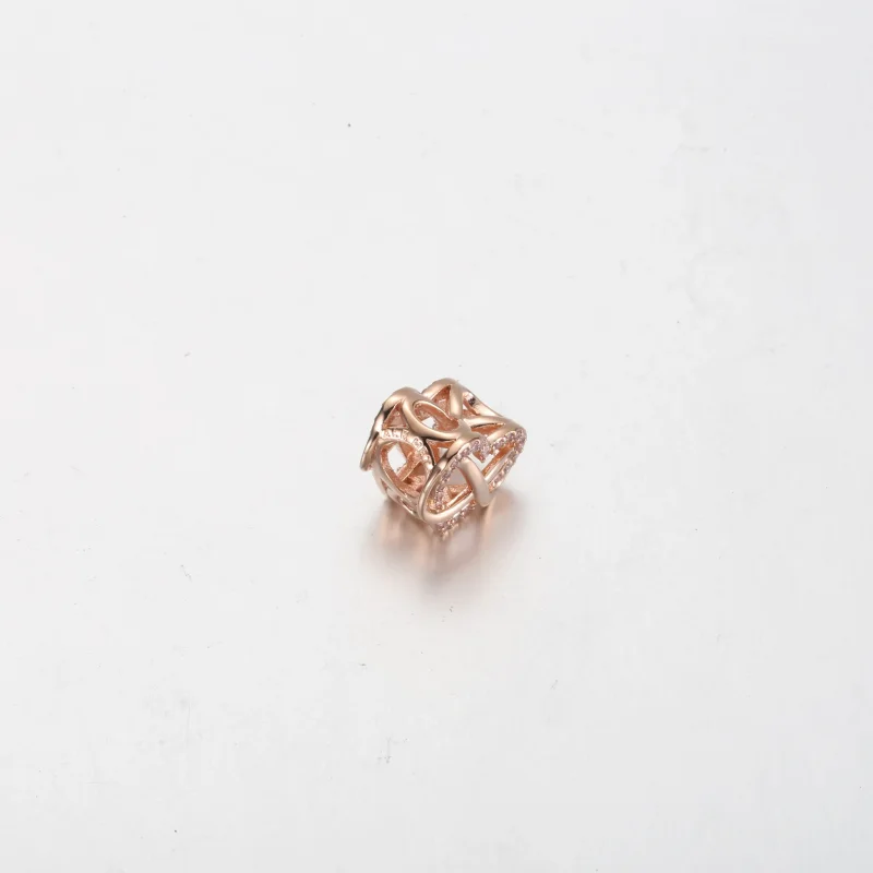 (immagine per) Charm PANDORA a forma di cuore rosa infinito della famiglia - 782246C01 - Visualizza 3