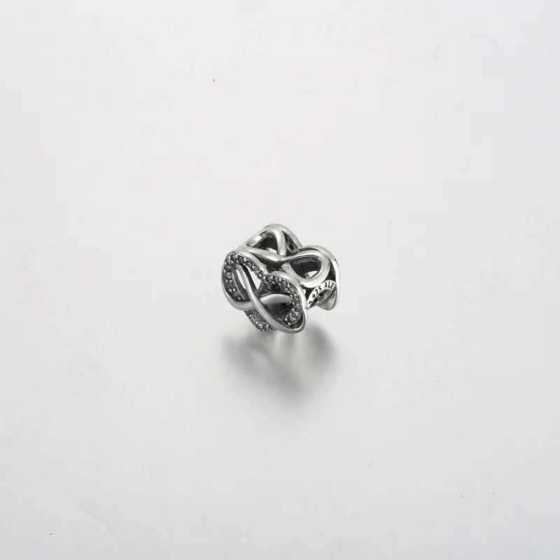 (immagine per) Charm PANDORA a forma di cuore rosso infinito della famiglia - 792246C01 - Visualizza 2