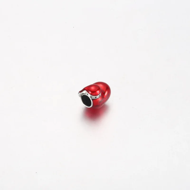 (immagine per) Charm PANDORA a forma di cuore rosso natalizio metallizzato - 792336C01 - Visualizza 4