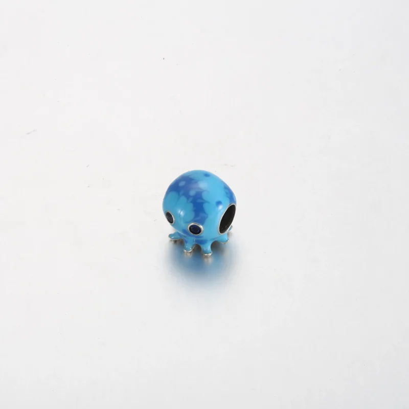 (immagine per) Charm PANDORA a forma di polpo con bolle e onde dell'oceano - 791698C01 - Visualizza 3