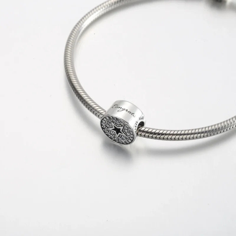 (immagine per) Charm PANDORA di congratulazioni con pavé e stella - 790793C01 - Visualizza 4