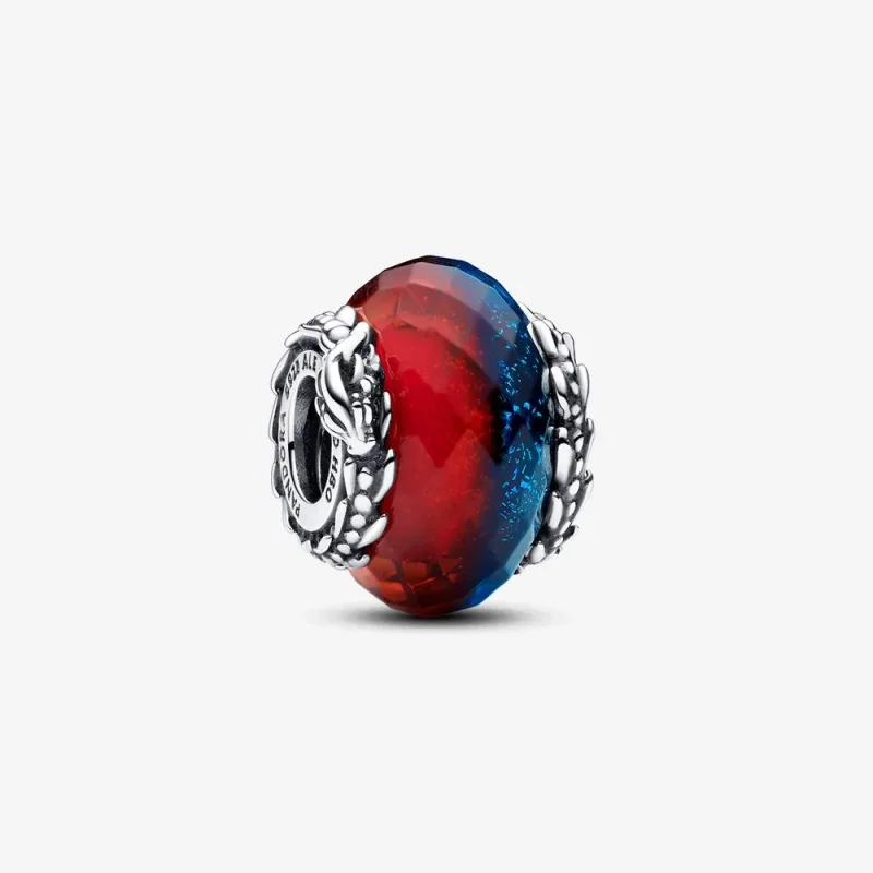 (immagine per) Charm PANDORA doppio in vetro di Murano con draghi di ghiaccio e fuoco del Trono di Spade - 792966C00