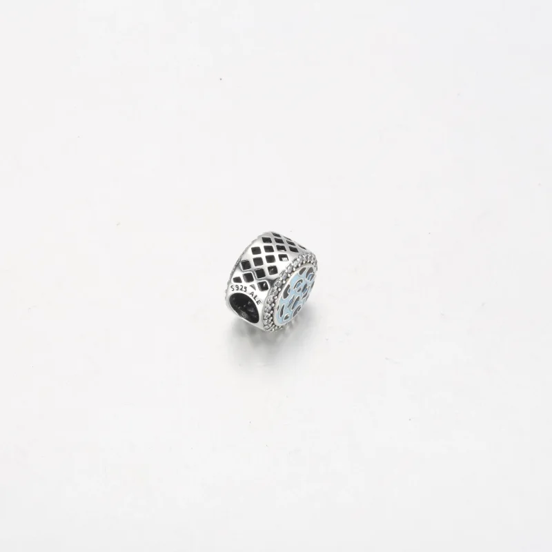 (immagine per) Charm PANDORA in argento sterling con stampa leopardo blu - 792016CZ_E024 - Visualizza 3