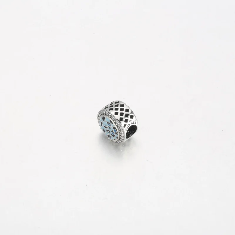 (immagine per) Charm PANDORA in argento sterling con stampa leopardo blu - 792016CZ_E024 - Visualizza 4