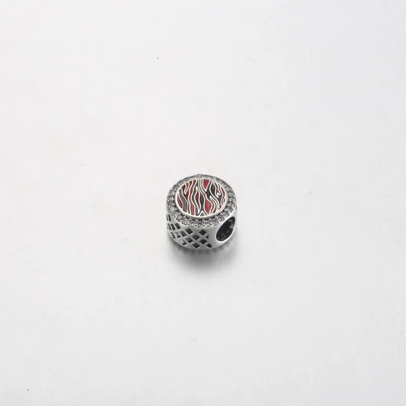 (immagine per) Charm PANDORA in argento sterling con stampa Zebra rosa - 792016CZ_E026 - Visualizza 3