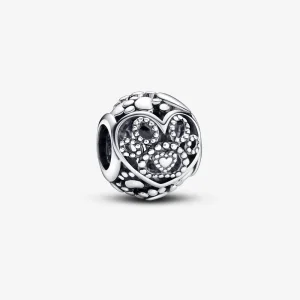 Charm PANDORA in pelliccia con cuori e impronte di zampe - 792248C00 (immagine per) Charm PANDORA in pelliccia con cuori e impronte di zampe - 792248C00