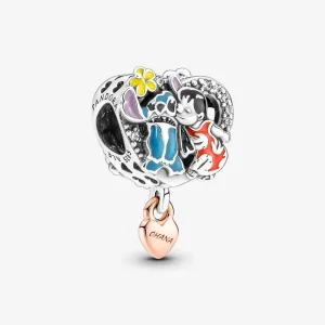 Charm PANDORA ispirato a Lilo e Stitch Disney Ohana - 781682C01 (immagine per) Charm PANDORA ispirato a Lilo e Stitch Disney Ohana - 781682C01