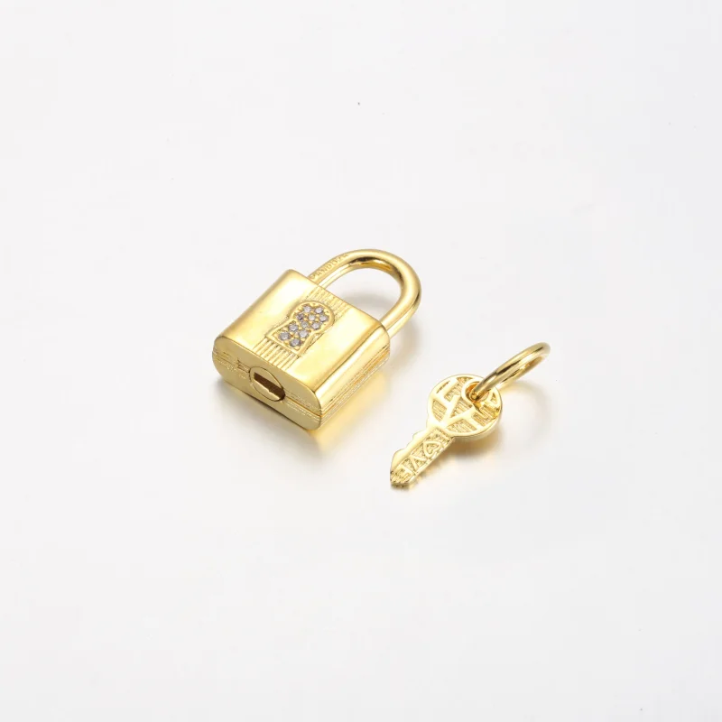 (immagine per) Charm PANDORA pendente con lucchetto e chiave - 760088C01 - Visualizza 2