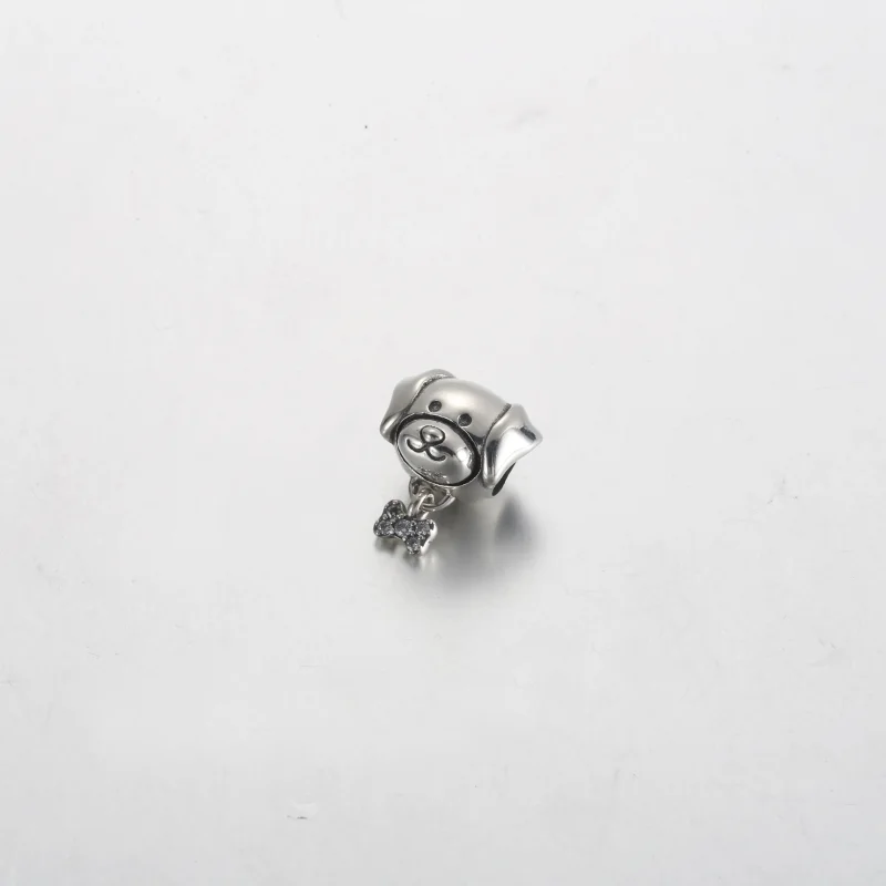 (immagine per) Charm PANDORA per cane e osso - 792254C01 - Visualizza 2