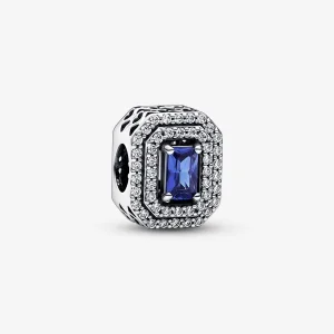 Charm PANDORA rettangolare livellato blu scintillante - 792385c01 (immagine per) Charm PANDORA rettangolare livellato blu scintillante - 792385c01