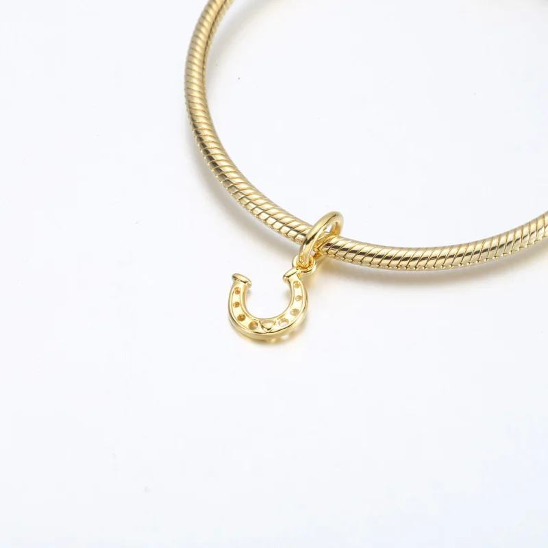 (immagine per) Charm pendente PANDORA a ferro di cavallo fortunato - 752328C00 - Visualizza 4