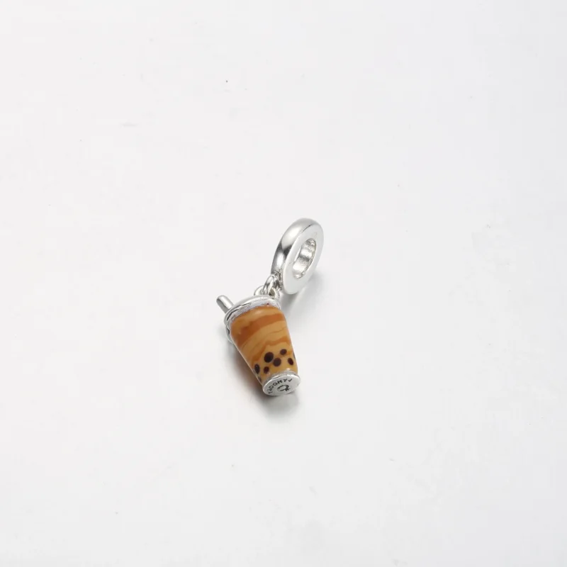(immagine per) Charm pendente PANDORA Bubble Tea in vetro di Murano - 791685C01 - Visualizza 2