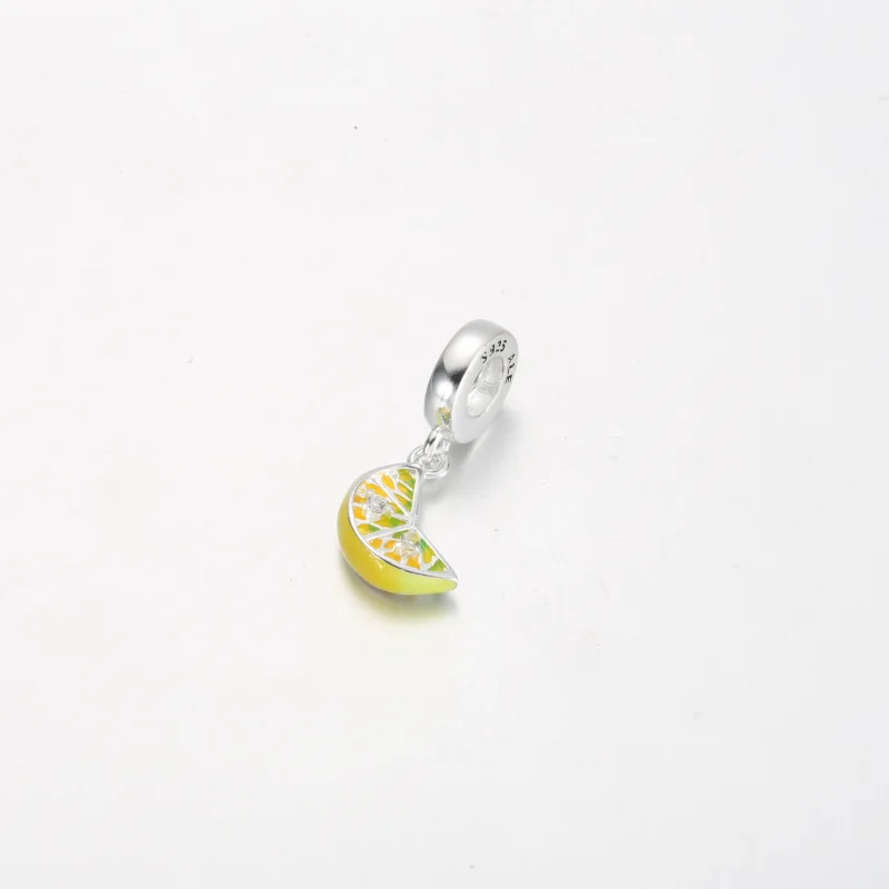 (immagine per) Charm pendente PANDORA con frutta scintillante e fetta di limone - 791696C01 - Visualizza 3