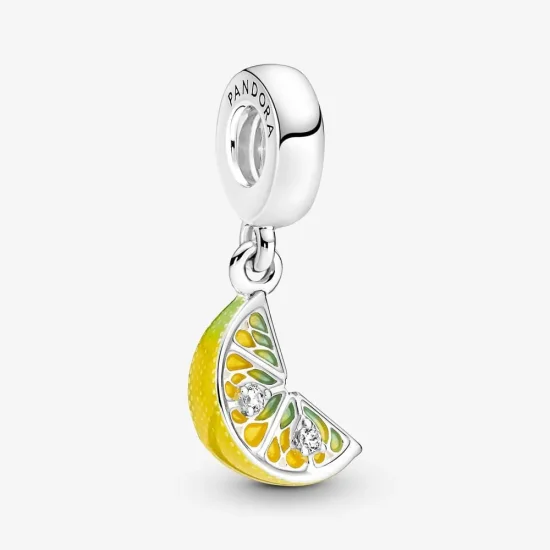 (immagine per) Charm pendente PANDORA con frutta scintillante e fetta di limone - 791696C01