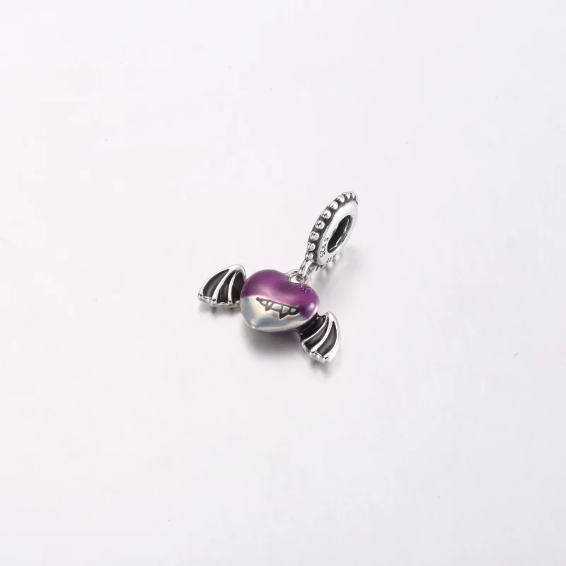 (immagine per) Charm pendente PANDORA cuore alato di vampiro - 792290C01 - Visualizza 2