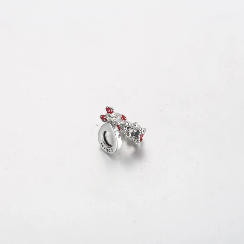 (immagine per) Charm pendente PANDORA Disney Topolino e Minnie che si baciano - 790075C01 - Visualizza 3