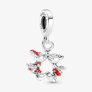 (immagine per) Charm pendente PANDORA Disney Topolino e Minnie che si baciano - 790075C01
