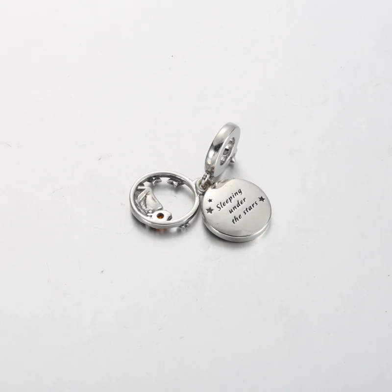 (immagine per) Charm pendente PANDORA doppio cielo notturno da campeggio - 791686C01 - Visualizza 3