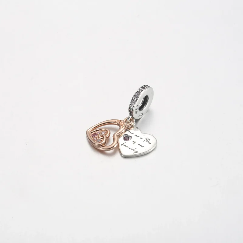 (immagine per) Charm pendente PANDORA doppio con cuori infiniti intrecciati - 781020C01 - Visualizza 2