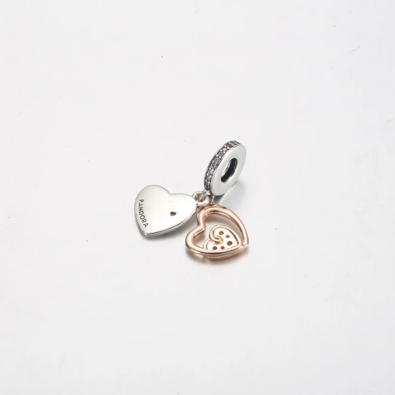 (immagine per) Charm pendente PANDORA doppio con cuori infiniti intrecciati - 781020C01 - Visualizza 3