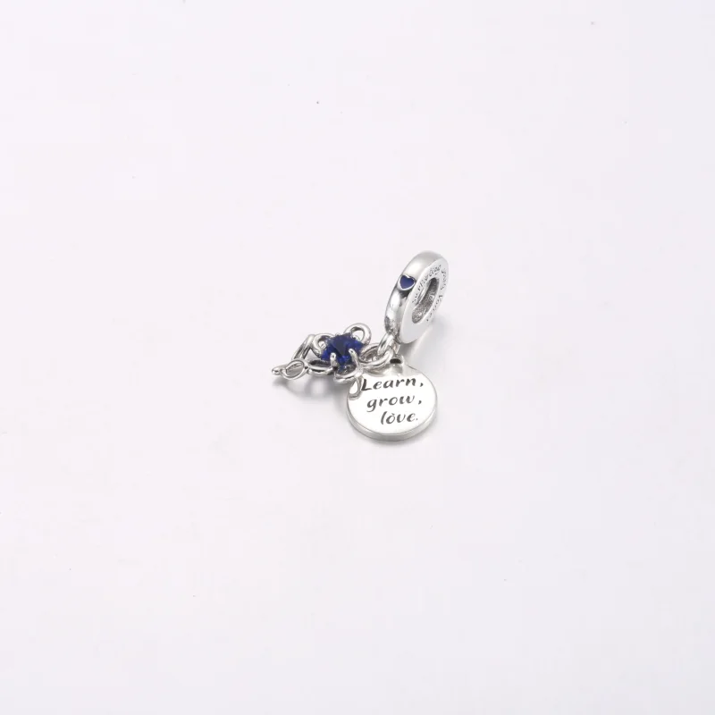 (immagine per) Charm pendente PANDORA doppio fiore che sboccia - 792293C01 - Visualizza 2