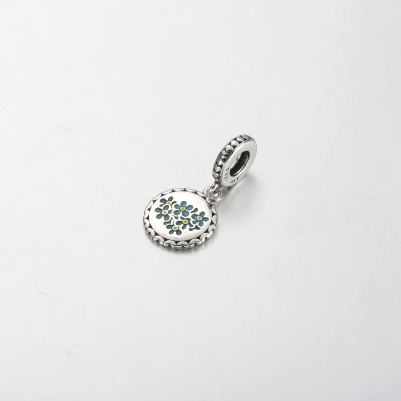 (immagine per) Charm pendente PANDORA fiore blu del non ti scordar di me - 792018C00_E031 - Visualizza 2