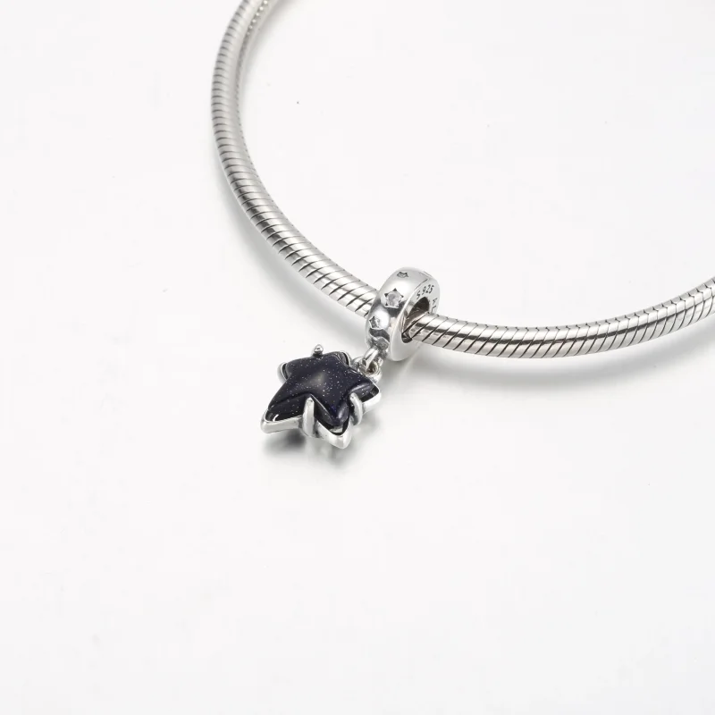 (immagine per) Charm pendente PANDORA Murano Stella Galassia Celeste - 792368C01 - Visualizza 4