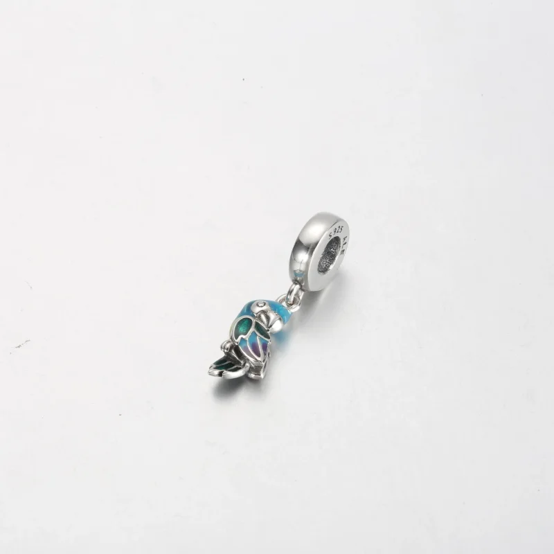 (immagine per) Charm pendente PANDORA pappagallo del paradiso della giungla - 791679C01 - Visualizza 2