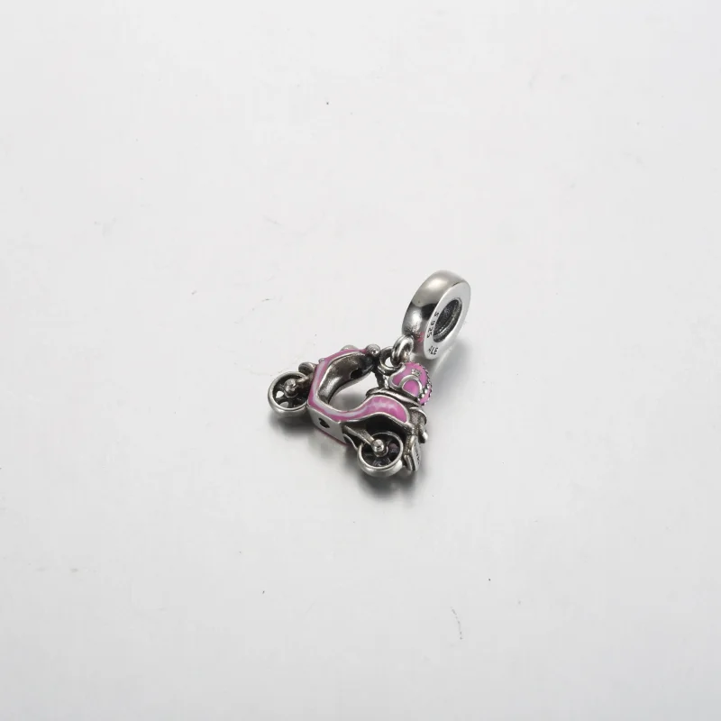 (immagine per) Charm pendente PANDORA scooter rosa - 791057C01 - Visualizza 2
