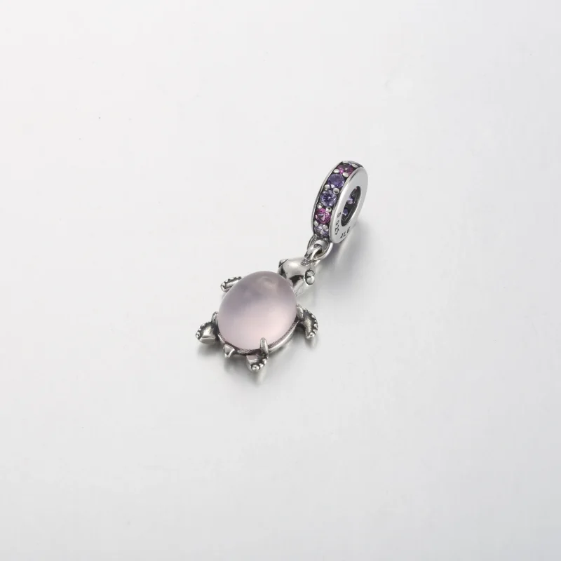 (immagine per) Charm pendente PANDORA tartaruga marina rosa in vetro di Murano - 798939C02 - Visualizza 2