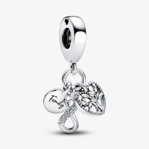 (immagine per) Charm pendente PANDORA triplo infinito della famiglia - 792201C01