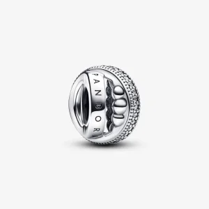 (immagine per) Ciondolo con logo Pandora, pavé e perline - 792317C01