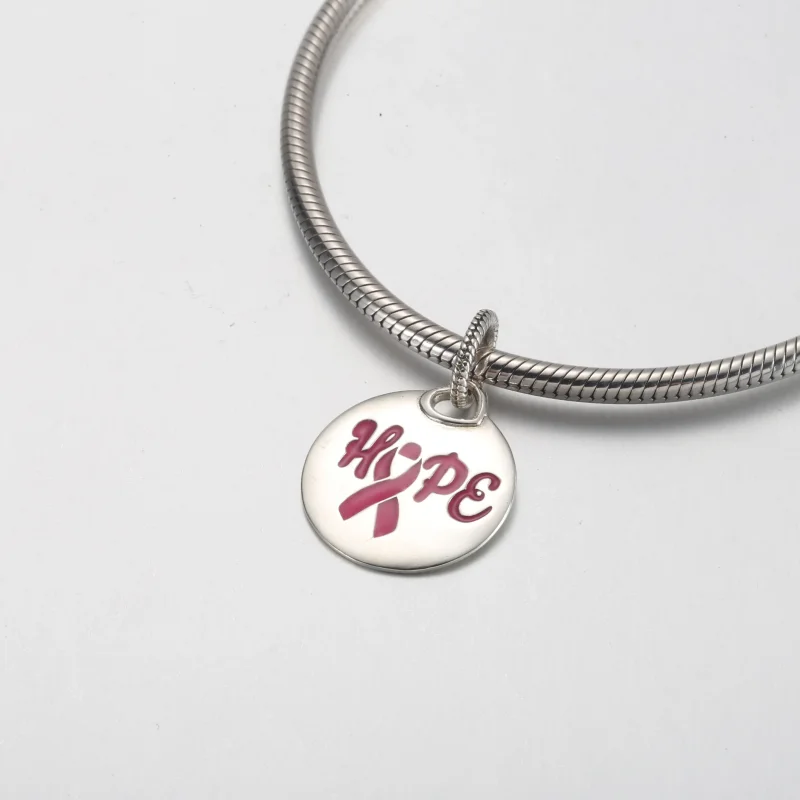 (immagine per) Ciondolo nastro rosa Hope - ENG398610C00_9 - Visualizza 4