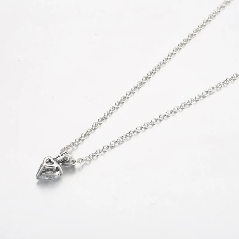 (immagine per) Collana Collier scintillante con pendente a doppio cuore - 391229C01 - Visualizza 3