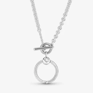 (immagine per) Collana con barra a T con pendente Pandora Moments O - 391157C00
