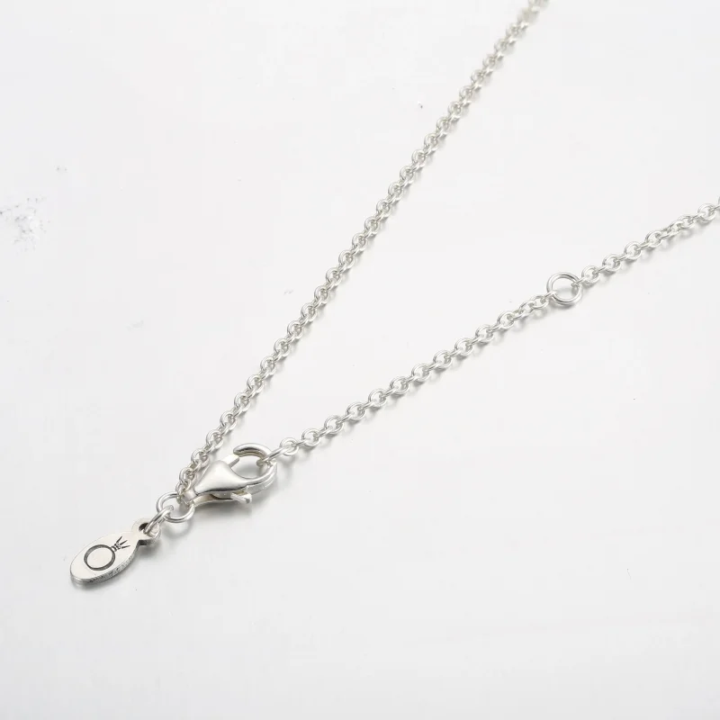 (immagine per) Collana e ciondolo con logo Pandora Signature in pavé e perline - 392311C01 - Visualizza 3