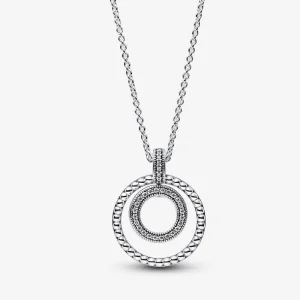 (immagine per) Collana e ciondolo con pavé e perline firmati Pandora - 392308C01