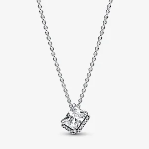 (immagine per) Collana rettangolare scintillante Halo Collier - 392388C01