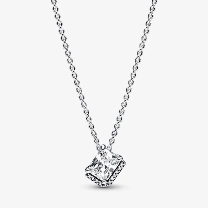 (immagine per) Collana rettangolare scintillante Halo Collier - 392388C01