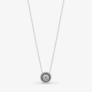 (immagine per) Collana scintillante con doppio collier aureola - 399414C01-45