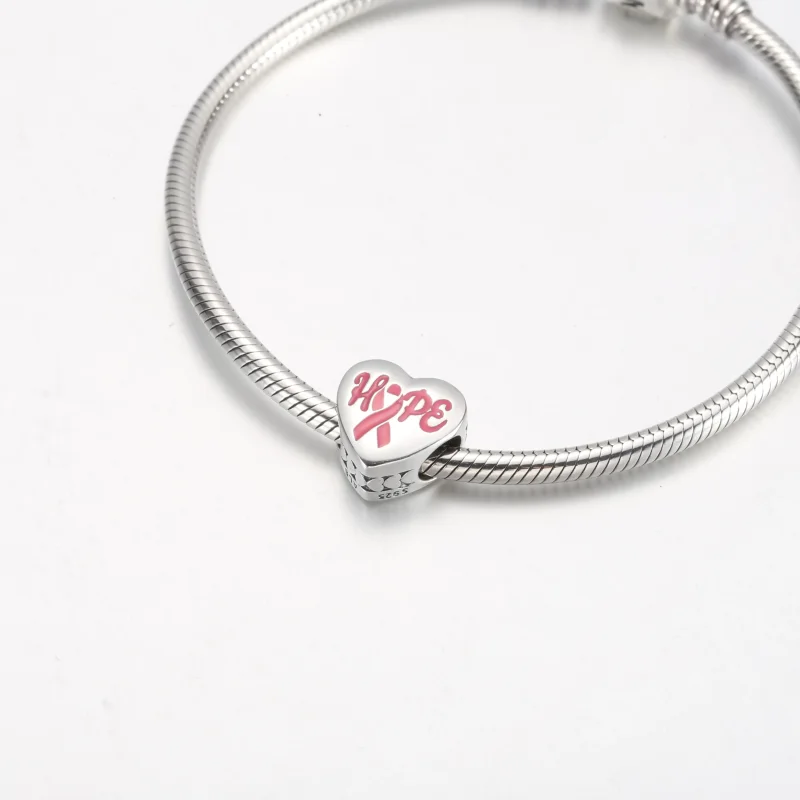 (immagine per) Pandora Hope Pink Ribbon Charm - ENG792015_28 - Visualizza 5