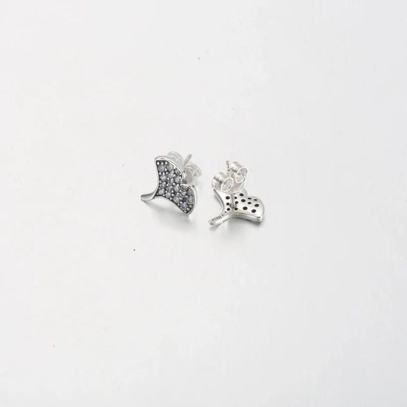 (immagine per) Orecchini a bottone in argento sterling Ginkgo - 292439C01 - Visualizza 4