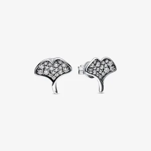 (immagine per) Orecchini a bottone in argento sterling Ginkgo - 292439C01