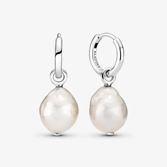 (immagine per) Orecchini a cerchio con perle barocche coltivate d'acqua dolce trattate - 299426C01
