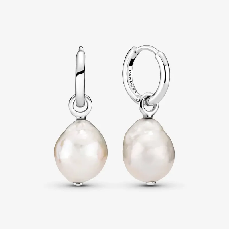 (immagine per) Orecchini a cerchio con perle barocche coltivate d'acqua dolce trattate - 299426C01