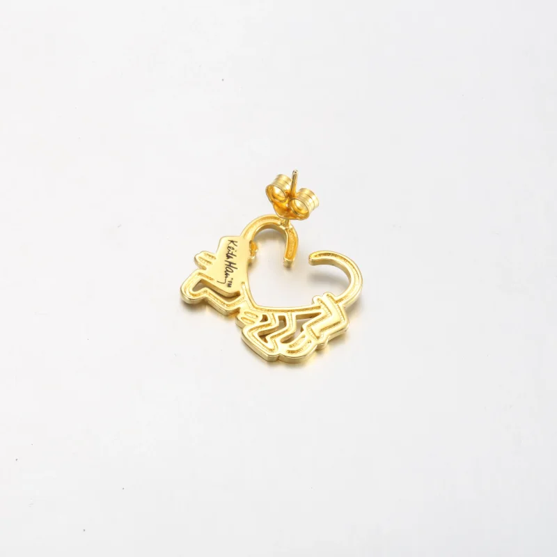 (immagine per) Orecchino a bottone Keith Haring™ x Pandora Walking Heart - 262221C01 - Visualizza 4