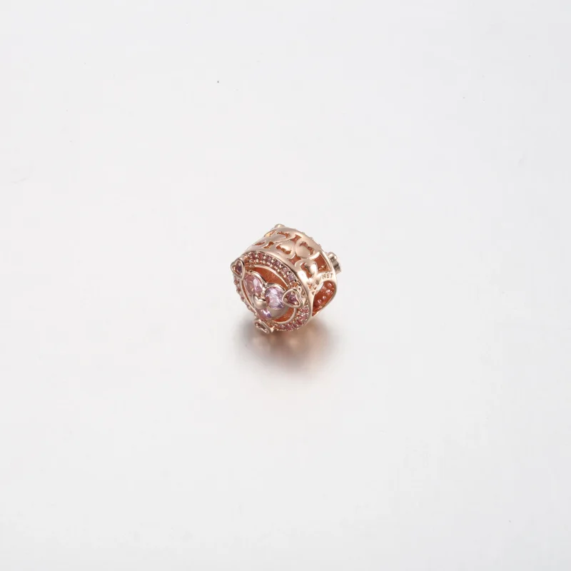 (immagine per) Rivela il tuo amore, Charm PANDORA con bottone a forma di cuore scintillante - 7 - Visualizza 2