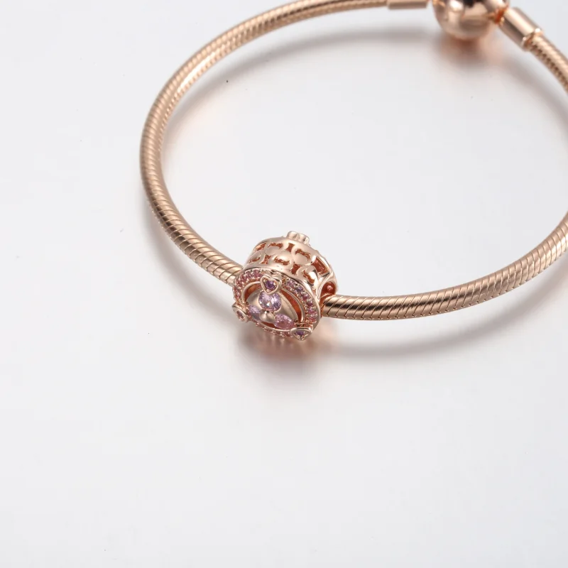 (immagine per) Rivela il tuo amore, Charm PANDORA con bottone a forma di cuore scintillante - 7 - Visualizza 4